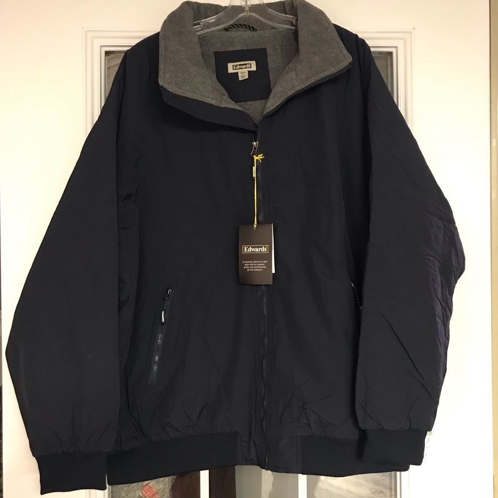 Edwards 3 Season Dark Jacket Unisex with‎ Gray Fleece- XL NEW